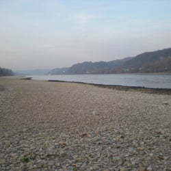 Dezembersonne an der Rheinpromenade