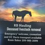 Rb Hauling Deceased Livestock Removal