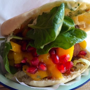 Kauffmann - Falafel sandwich with mango as served by Kauffman. - Falafel Near Me - Amsterdam, New Hampshire