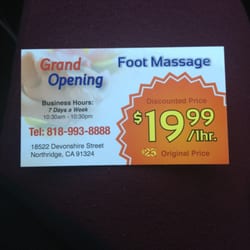 Foot Massage - Grand opening!