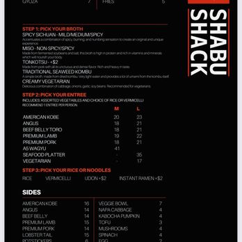 Shabu Shack - Menu - Japanese Near Me - Elk Grove, California