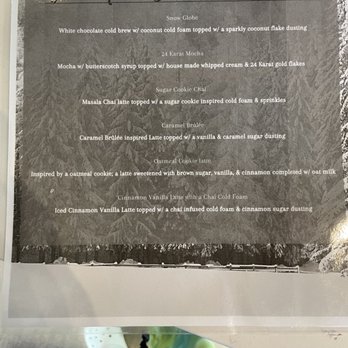 Crema Coffee Company - Winter Menu - Coffee & Tea Near Me - Tyler, Texas