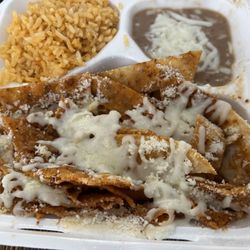 Taqueria Los Hermanos - The red chilaquiles are too spicy