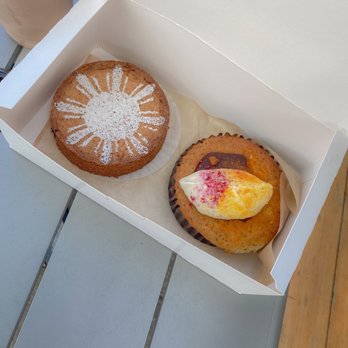 Kasama - Ube And Huckleberry Basque Cake and Citrus Poppy Poundcake With Rhubarb And Creme Fraiche - Filipino Near Me - Chicago, Illinois Kasama - Ube And Huckleberry Basque Cake and Citrus Poppy Poundcake With Rhubarb And Creme Fraiche - Filipino Near Me - Chicago, Illinois
