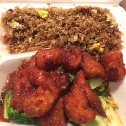 Chan's Chinese Food Takeout Shop - General Tso's chicken & pork fried rice