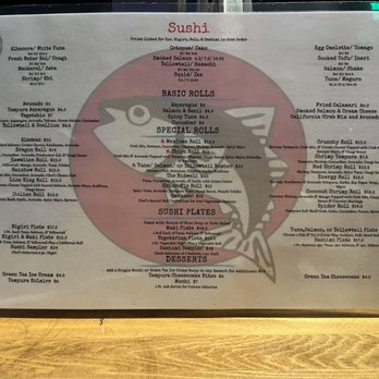 Big Tuna Sushi Bistro - Menu - Sushi Bars Near Me - Chico, California