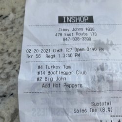 Jimmy John's - Food