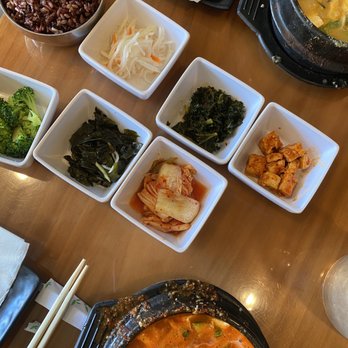 Bowl'd Korean Rice Bar - Seafood Soondubu and Korean Miso Stew with side dishes - Korean Near Me - Albany, California Bowl'd Korean Rice Bar - Seafood Soondubu and Korean Miso Stew with side dishes - Korean Near Me - Albany, California