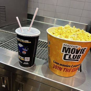 Marcus Ronnie's Cinema - Free popcorn and soda for a Birthday Reward. - Cinema Near Me - St. Louis, Missouri Marcus Ronnie's Cinema - Free popcorn and soda for a Birthday Reward. - Cinema Near Me - St. Louis, Missouri
