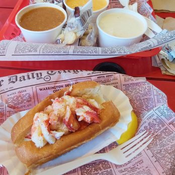 Lobster West - Chowder Sampler and Classic Lobster Roll - Seafood Near Me - Coronado, California Lobster West - Chowder Sampler and Classic Lobster Roll - Seafood Near Me - Coronado, California