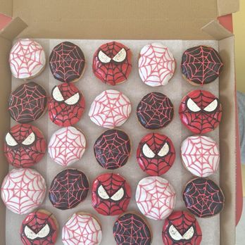 Snowflake Donuts - Spider man donuts - Bakeries Near Me - Missouri City, Texas Snowflake Donuts - Spider man donuts - Bakeries Near Me - Missouri City, Texas