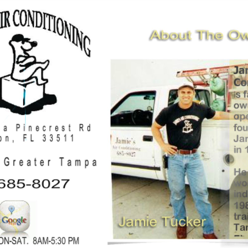 Jamie's Air Conditioning - Heating & Air Conditioning/HVAC Near Me - Brandon, Florida