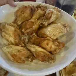 Chicken wings (sauce was on the side) Chicken wings (sauce was on the side)