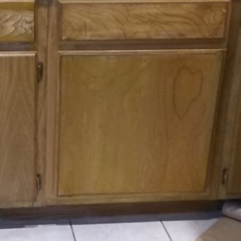 Kitchen Cabinets Repairs - Match color to existing cabinets. After - Furniture Reupholstery Near Me Kitchen Cabinets Repairs - Match color to existing cabinets. After - Furniture Reupholstery Near Me