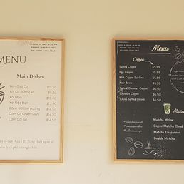 Food & drinks menu Food & drinks menu