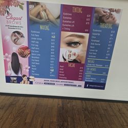 Elegant brows - Updated Price List - June 19, 2024