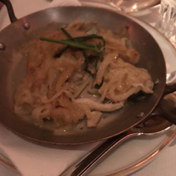 Le Coucou - Rabbit part one with mustardy sauerkraut - French Near Me - New York, New York Le Coucou - Rabbit part one with mustardy sauerkraut - French Near Me - New York, New York