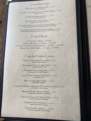 Menu photo 6 Wildfire Georgetown, TX