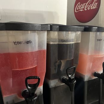 Ed's Southern Cooking - three juice dispensers - Southern Near Me - Columbus, Georgia