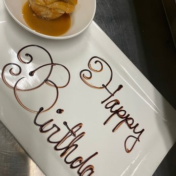 Tommy's Restaurant - Birthday bread pudding - New American Near Me - Visalia, California Tommy's Restaurant - Birthday bread pudding - New American Near Me - Visalia, California