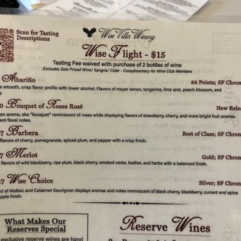 Wise Villa Winery - Menu 6/2021 - Wine Tasting Room Near Me - Lincoln, California Wise Villa Winery - Menu 6/2021 - Wine Tasting Room Near Me - Lincoln, California