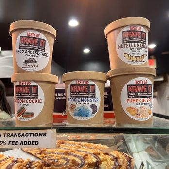 Krave It Pizza & Sandwich Joint - Caffe Panna ice cream pint - Sandwiches Near Me - Bayside, New York