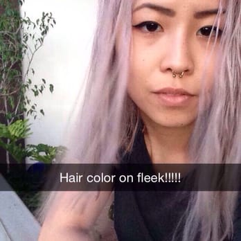 Hello Beautiful Salon - this is my favorite hair color, a silvery/lavender (by Kristina) - Hair Salons Near Me - Bushwick, New York