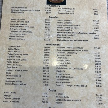 Old Hacienda Restaurant - Front of the menu - Breakfast & Brunch Near Me - Delano, California Old Hacienda Restaurant - Front of the menu - Breakfast & Brunch Near Me - Delano, California