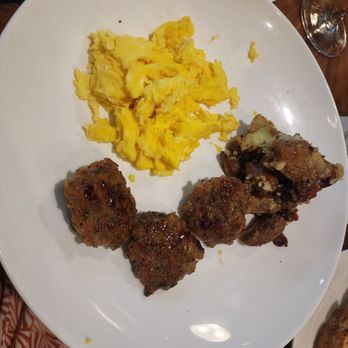 Cooper’s Hawk Winery & Restaurant - Eggs any way - served with potatoes and house maple sausage - American Near Me - Tampa, Florida