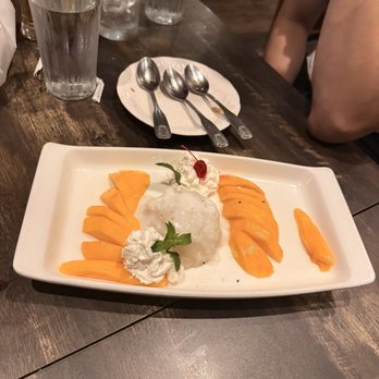 Erawan Thai Cuisine - Mango Sticky Rice - Thai Near Me - Flushing, New York