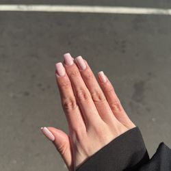 Rose Nails Lounge - Robert Gel Manicure. They recommended this kind of art since I'm very classic with colors.