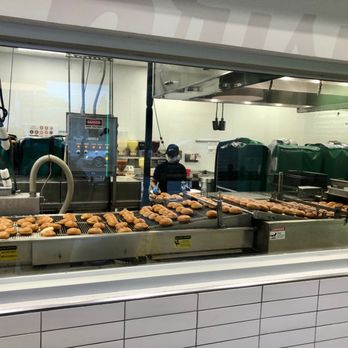 Krispy Kreme - Fresh donuts being made - Desserts Near Me - Toronto, Ontario