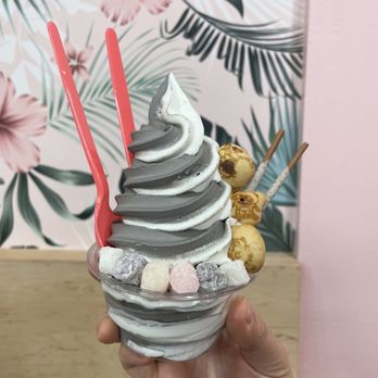 CREAM Soft Serve Bar - Black sesame and white rabbit swirl - Desserts Near Me - Kent, Washington CREAM Soft Serve Bar - Black sesame and white rabbit swirl - Desserts Near Me - Kent, Washington