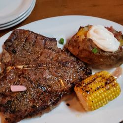 Chucks Roadhouse Bar & Grill - 20 oz. Porterhouse with Loaded Baked Potato