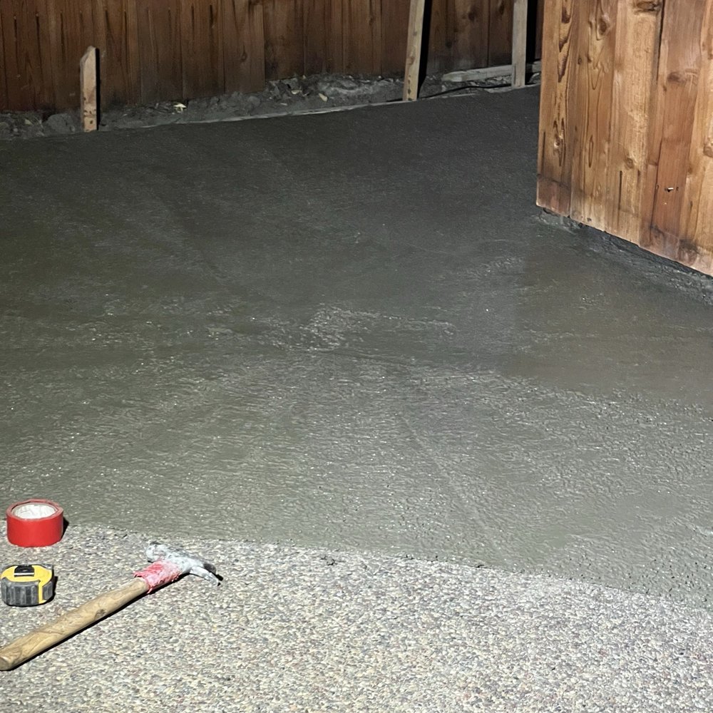 Guzman Concrete and Landscaping - Morning of the pour. Very nice job managing water drainage. - Masonry/Concrete Near Me Guzman Concrete and Landscaping - Morning of the pour. Very nice job managing water drainage. - Masonry/Concrete Near Me