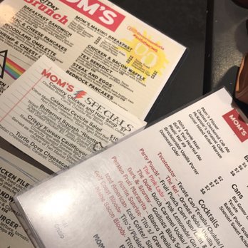 Mom's Kitchen & Bar - Part of the menu...good selection of drinks - Bars Near Me - Astoria, New York