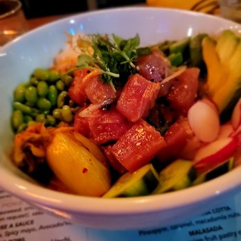 Sweet Talk - Haole poke bowl. Alright. A bit bland but pretty good fish. - Cocktail Bars Near Me - Brooklyn, New York