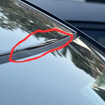 Safelite AutoGlass - Sloppy Gasket installation by Safelite tech, gap and sunk in - Auto Glass Services Near Me - Rochester, New York Safelite AutoGlass - Sloppy Gasket installation by Safelite tech, gap and sunk in - Auto Glass Services Near Me - Rochester, New York
