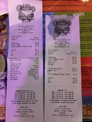Menu photo 1 Cabo Cantina Newport Beach, CA
