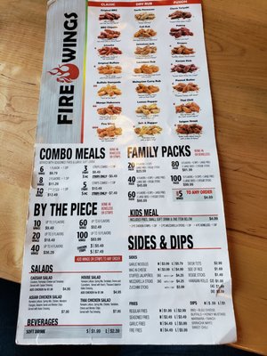Menu photo 2 Fire Wings - Howe Sacramento, CA