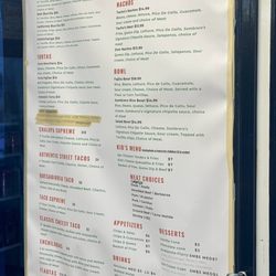 Sombreros - Menu