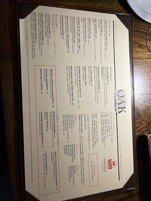 Menu photo 6 Oak Steakhouse Alpharetta, GA Menu photo 6 Oak Steakhouse Alpharetta, GA