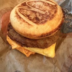 McDonald's - Sausage egg cheese McGriddle ... super good and very filling!