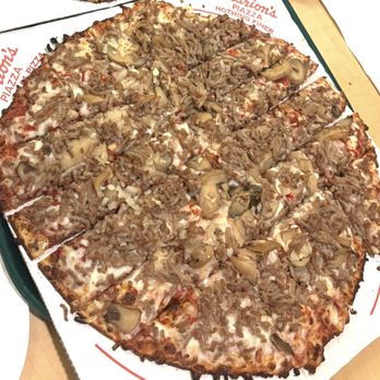 Marion's Piazza - Mushroom onion sausage pizza - Pizza Near Me - Dayton, Ohio Marion's Piazza - Mushroom onion sausage pizza - Pizza Near Me - Dayton, Ohio