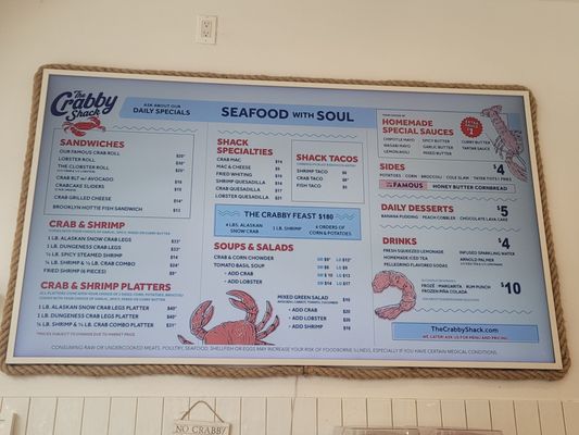 Menu photo 2 The Crabby Shack Brooklyn, NY