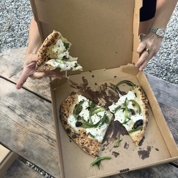 Il Leone - Garlic scapes white pizza - Pizza Near Me - Portland, Maine Il Leone - Garlic scapes white pizza - Pizza Near Me - Portland, Maine