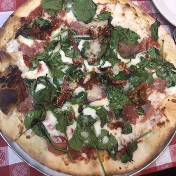 O' Sole Mio Restaurant - Prosciutto, Spinach and Sun-Dried Tomato Pizza - Pizza Near Me - Millbrae, California