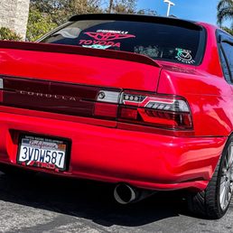 My 97 Corolla, rear end fixed well!