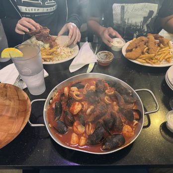 The Causeway Restaurant - Shrimp, calamari, mussels and scallops marinara pasta - Seafood Near Me - Gloucester, Massachusetts The Causeway Restaurant - Shrimp, calamari, mussels and scallops marinara pasta - Seafood Near Me - Gloucester, Massachusetts
