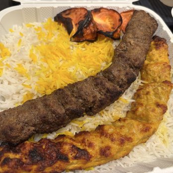 Kabab Express - Beef and chicken plate - Mediterranean Near Me - Lake Forest, California Kabab Express - Beef and chicken plate - Mediterranean Near Me - Lake Forest, California